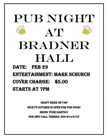 Pub Night Bradner Hall