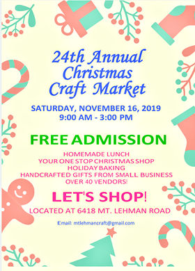 Mt Lehman Christmas Craft Fair