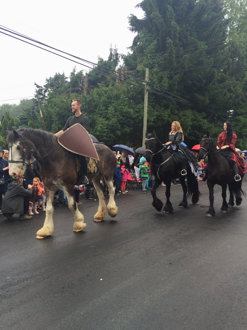 Medieval Horse Back Riders Bradner May Day Parade